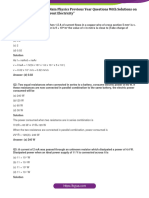 JEE Main Physics Previous Year Questions With Solutions On Current Electricity