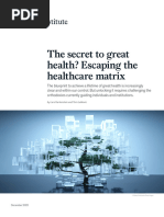 The Secret To Great Health Escaping The Healthcare Matrix - F