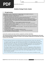 B2 C1 - Mediation Strategy Practice Spoken