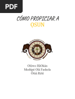 Cómo Propiciar A Osun