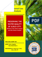 Environmental Case Study Analysis: Preserving The Water Quality of Iloilo City