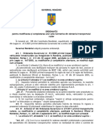 Proiect Og Modificare Acte Normative Din Domeniul Transportului Rutier