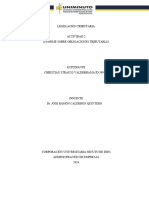 Actividad 2 Informe Sobre Obligaciones Tributarias