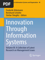 Innovation Through Information Systems: Frederik Ahlemann Reinhard Schütte Stefan Stieglitz Editors