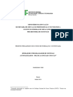 Projeto Pedagógico Do Curso - Operador e Programador de Sistemas Automatizados