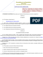 Lei 10.233 de 05.06.2011 Agência Nacional de Transportes Terrestres e Aquaviários (ANTT e ANTAQ)