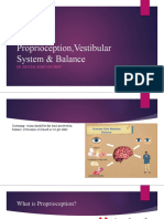 Proprioception, Vestibular & Coordination