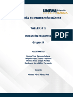 Taller # 1 Inclusión Educativa