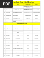 Technical Data Sheet - Steel Structure