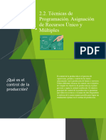 Técnicas de Programación. Asignación de Recursos Único y Múltiples