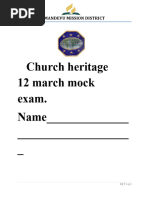 Church Heritage Mock 13february 20220