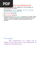 Shortnote About Temperature and Heat