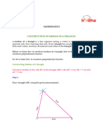 Construction of Medians of A TriangleGRADE 7 MATHEMATICS