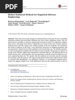 Robust Statistical Methods For Empirical Software Engineering