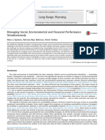 10 Managing Social, Environmental and Financial Performance Simultaneously (Epstein, Et Al., 2015)