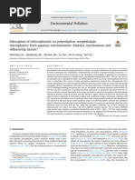 Adsorption of Chlorophenols On Polyethylene Terephthalate Microplastics From Aqueous Environments Kin