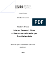 Internet Research Ethics Qualitative Study