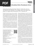 Advanced Materials - 2015 - Wang - Ultrasensitive and Broadband MoS2 Photodetector Driven by Ferroelectrics