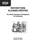 Revisiting Klingelhoeffer: An Early German Immigrant in Arkansas