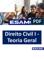 Material de Apoio - Direito Civil I - Teoria Geral