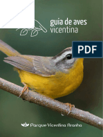 Guia de Aves Observatorio de Passaros PQ Vicentina 2022