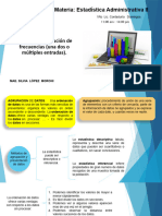 Tema 2 Tablas de Distribucion de Frecuencia (Una Dos o Multiples Entradas