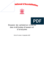 DO.L.07 Dossier de Validation Interne Des Méthodes D'essais Et D'analyses