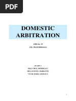 Domestic Arbitration (Grp. 6)