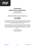 Exacqvision - Web - Service - Configuration - User - Manual - (Version 8.8)