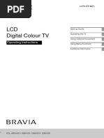 LCD Digital Colour TV: Operating Instructions