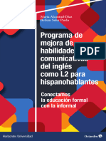 Programa de Mejora de Habilidades Comunicativas Del Inglés Como L2 para Hispanohablantes