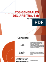 1 PPT Arbitraje Aspectos Generales I DR Edyson Quispe