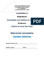 Cuadernillo Segundo Trimestre - Tecnología