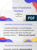 Grammar Translation Approach