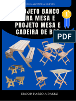 1 - Projetos Banco Vira Mesa, Mesa e Cadeiras de Bar