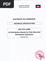 EDC-DTS-LV004 - LV Distribution Board For Pole Mounted Substation