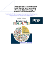 Analyzing Inequalities An Introduction To Race Class Gender and Sexuality Using The General Social Survey 1st Edition Harnois Solutions Manual