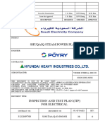 Inspection Test Plan For Electrical