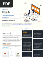 Power BI 500+ Interveiw Question (Basic To Advance Level) - CertyIQ