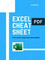 Excel Cheat Sheet Accumulated by Aashi Parekh