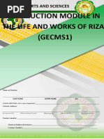 The Life and Works of Rizal MODULE 1 17