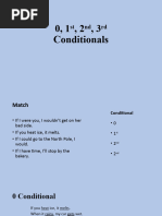 Conditionals (0, 1st, 2nd, 3rd)