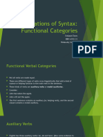 Foundations of Syntax Lecture Slides 4