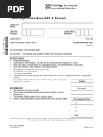 Cambridge International AS & A Level: CHEMISTRY 9701/33