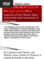 Filipino Values