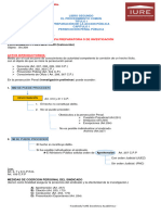 Esquema Primera Declaración Del Sindicado y Sus Incidencias