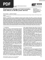 IET Power Electronics - 2019 - Hazdra - Displacement Damage and Total Ionisation Dose Effects On 4H SiC Power Devices