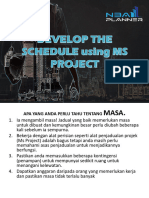 MPP For Develop The Schedule by Ms Project