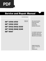 Service and Repair Manual: GS - 1530/1532 GS - 1930/1932 GS - 2032/2632/3232 GS - 2046/2646/3246 GS - 4047