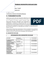 Plan de Trabajo Municipio Escolar